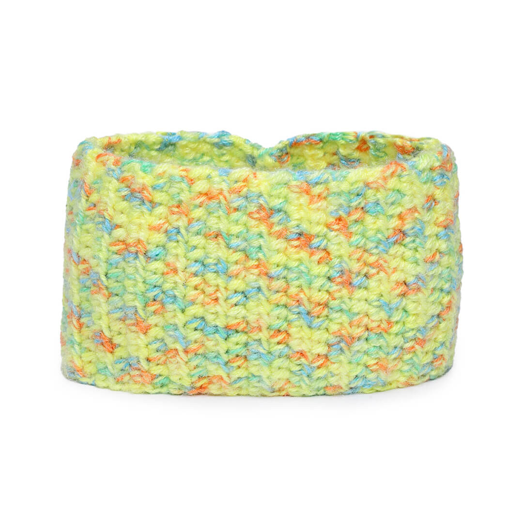 Crochet Woolen Headband - Yellow 2965