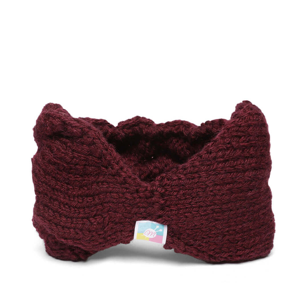 Double Cable Headband - Wine 3015