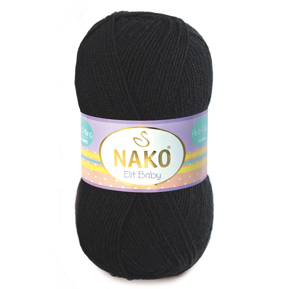 Nako Elit Baby Yarn - Black 217