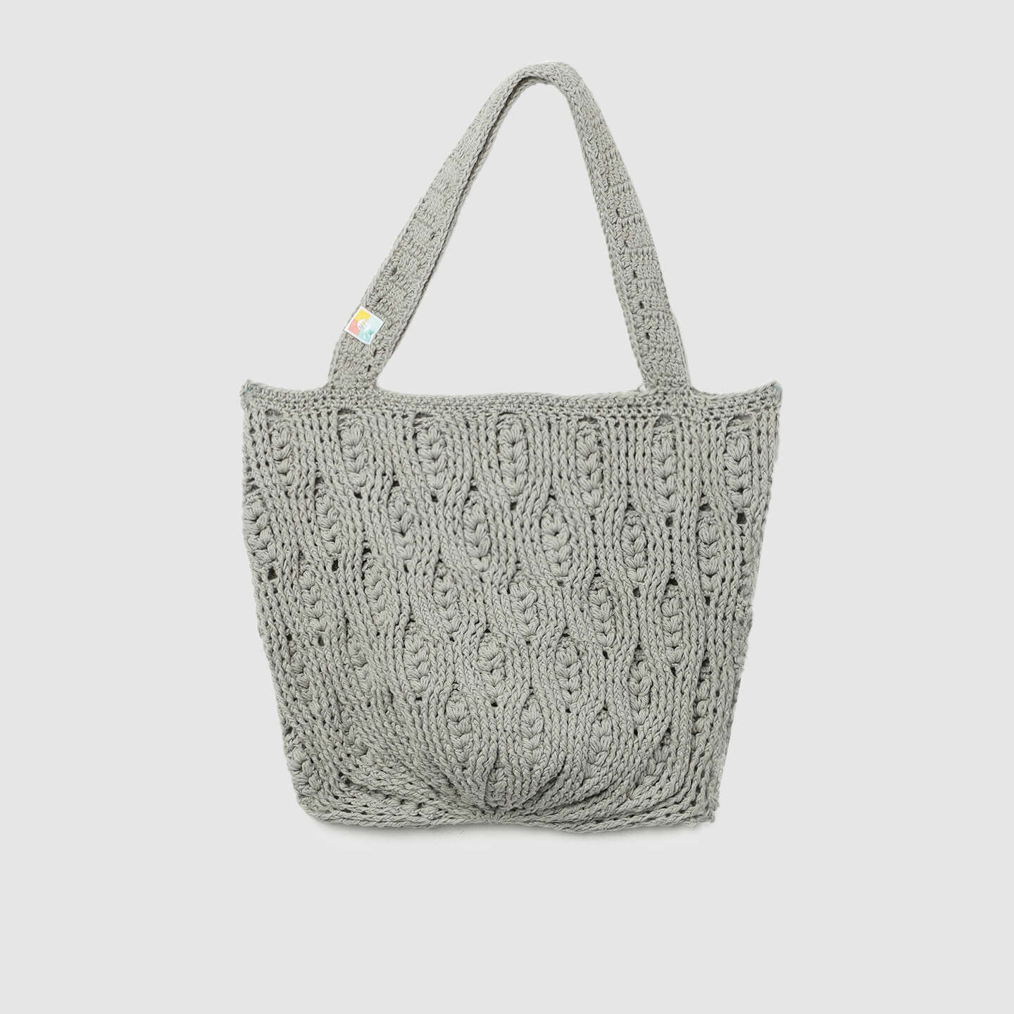 Handmade Crochet Bag - Grey 3049