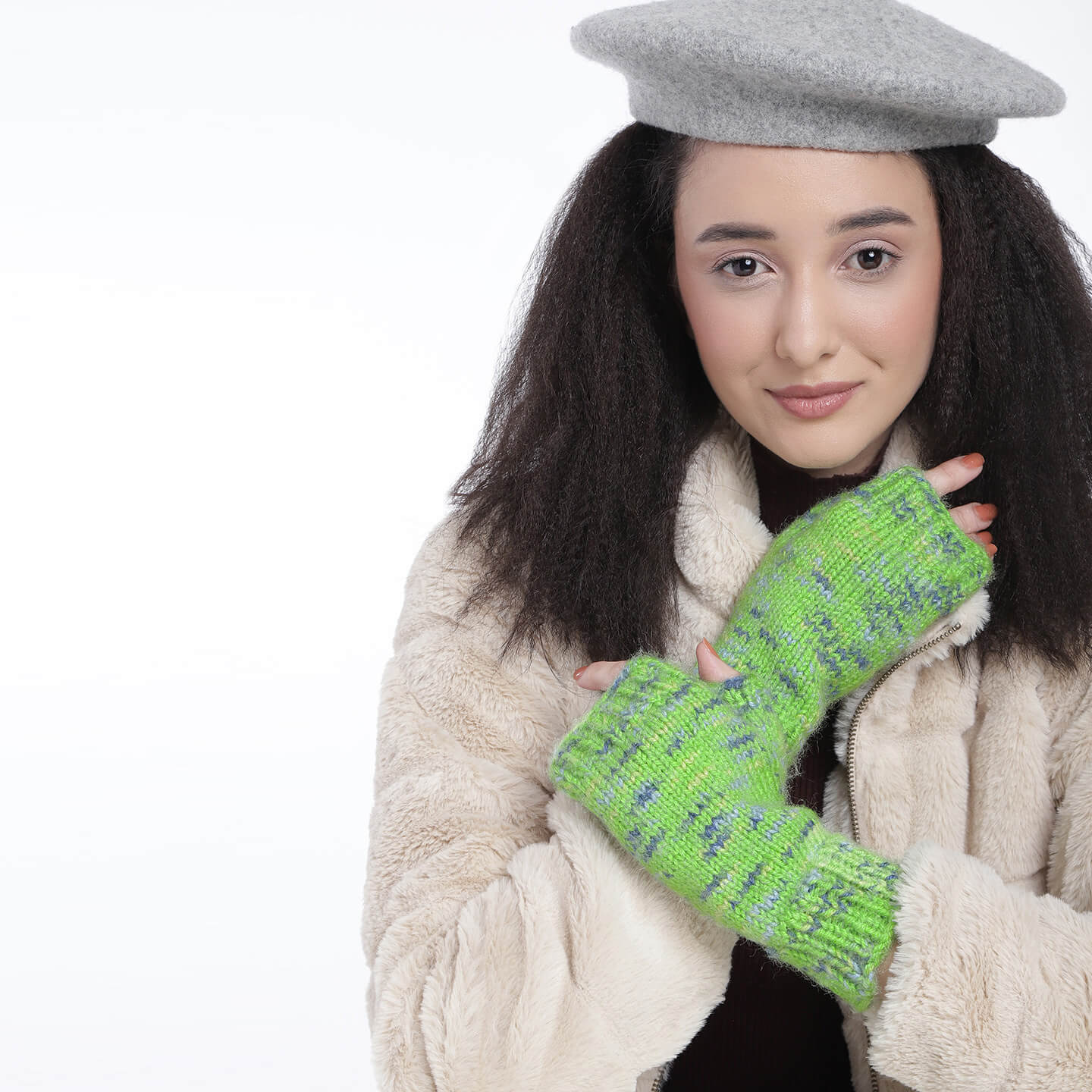 Winter Fingerless Gloves - 3079