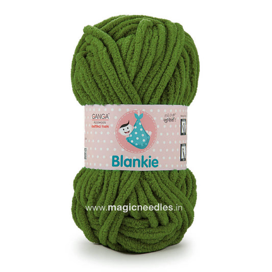 Ganga Blankie Yarn - Green BLK016