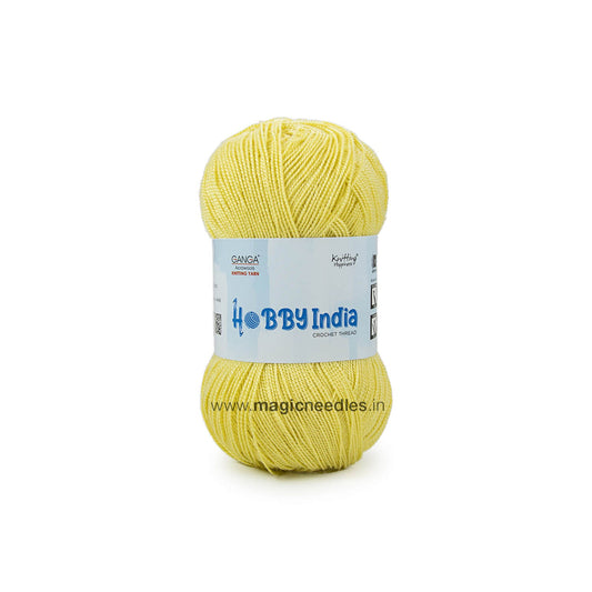 Ganga Hobby India Crochet Thread - Yellow 02