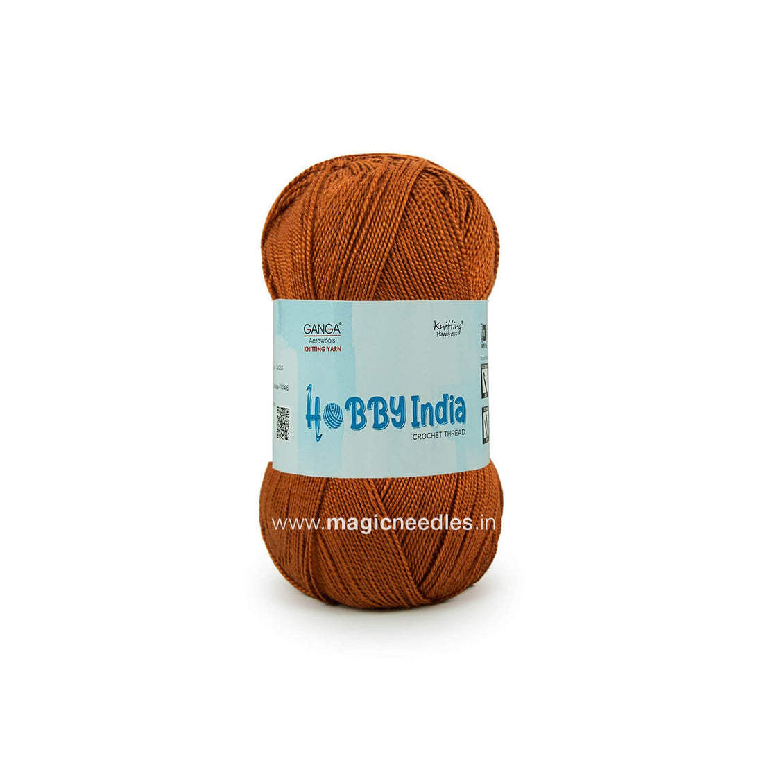 Ganga Hobby India Crochet Thread - Brown 16