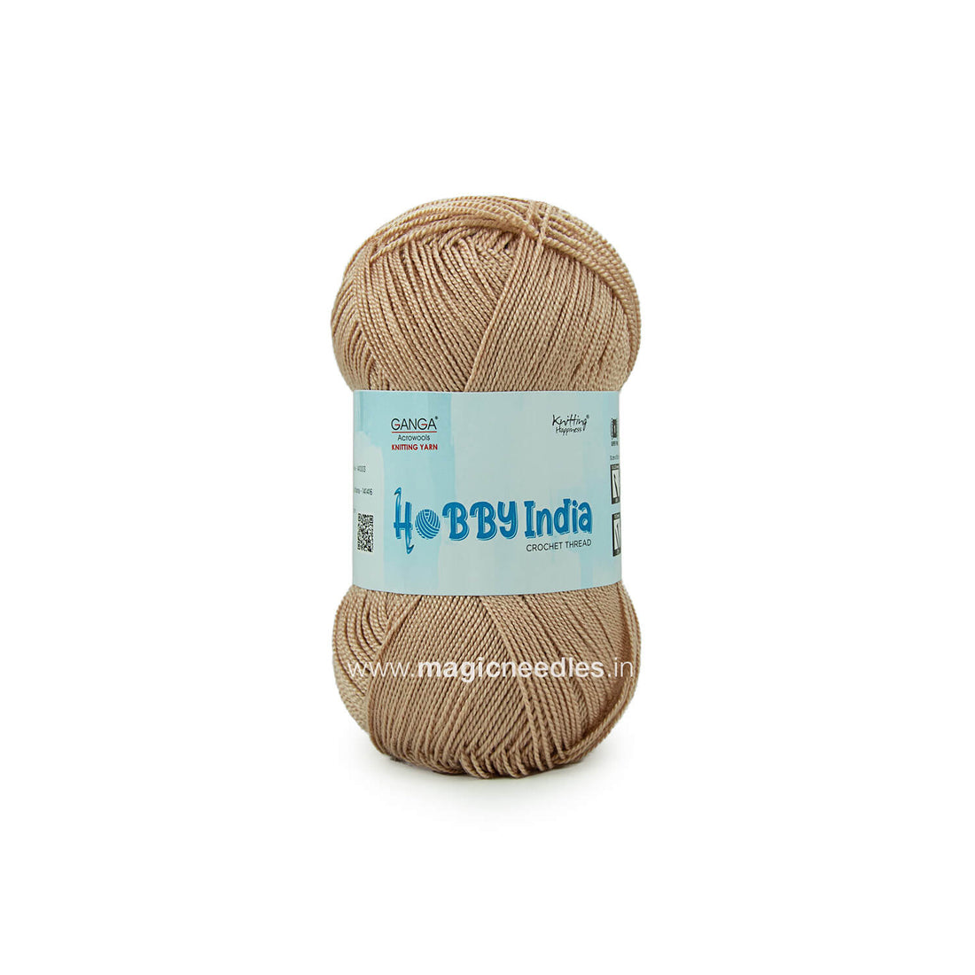 Ganga Hobby India Crochet Thread - Beige 62