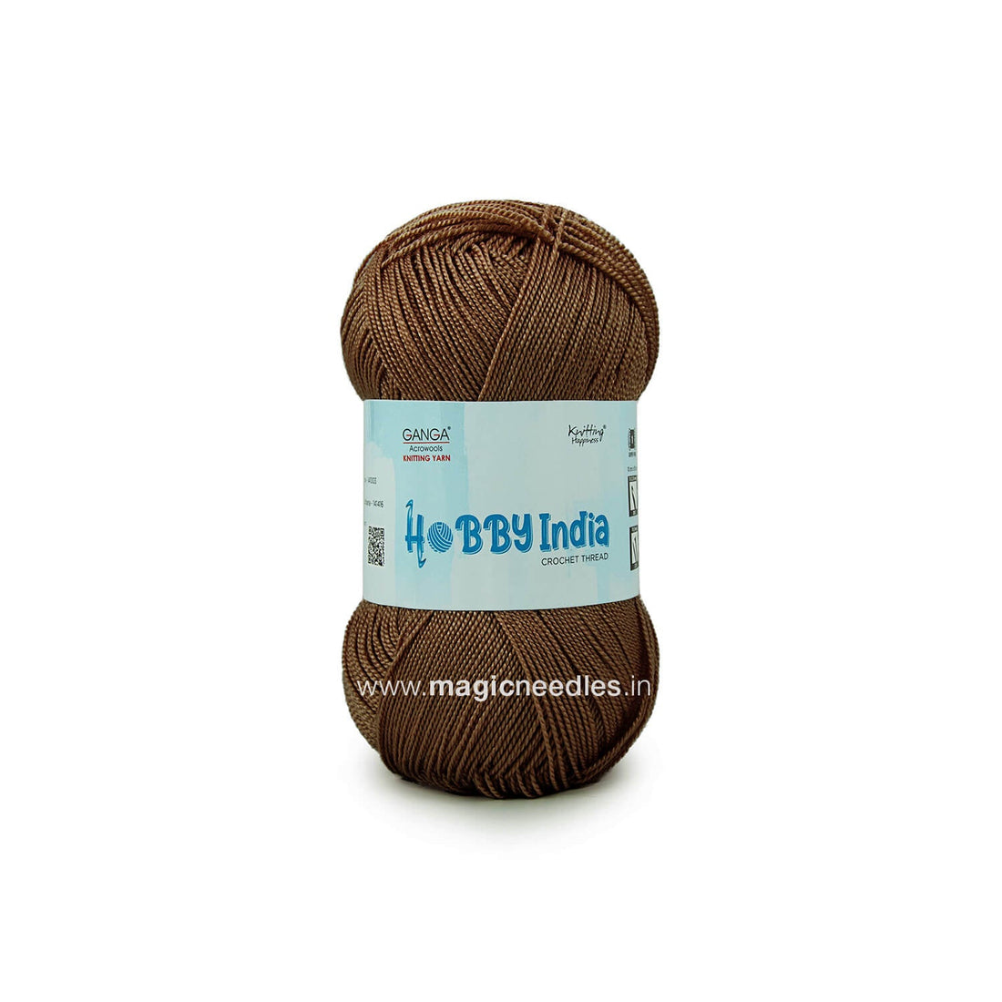 Ganga Hobby India Crochet Thread - Dark Brown 80