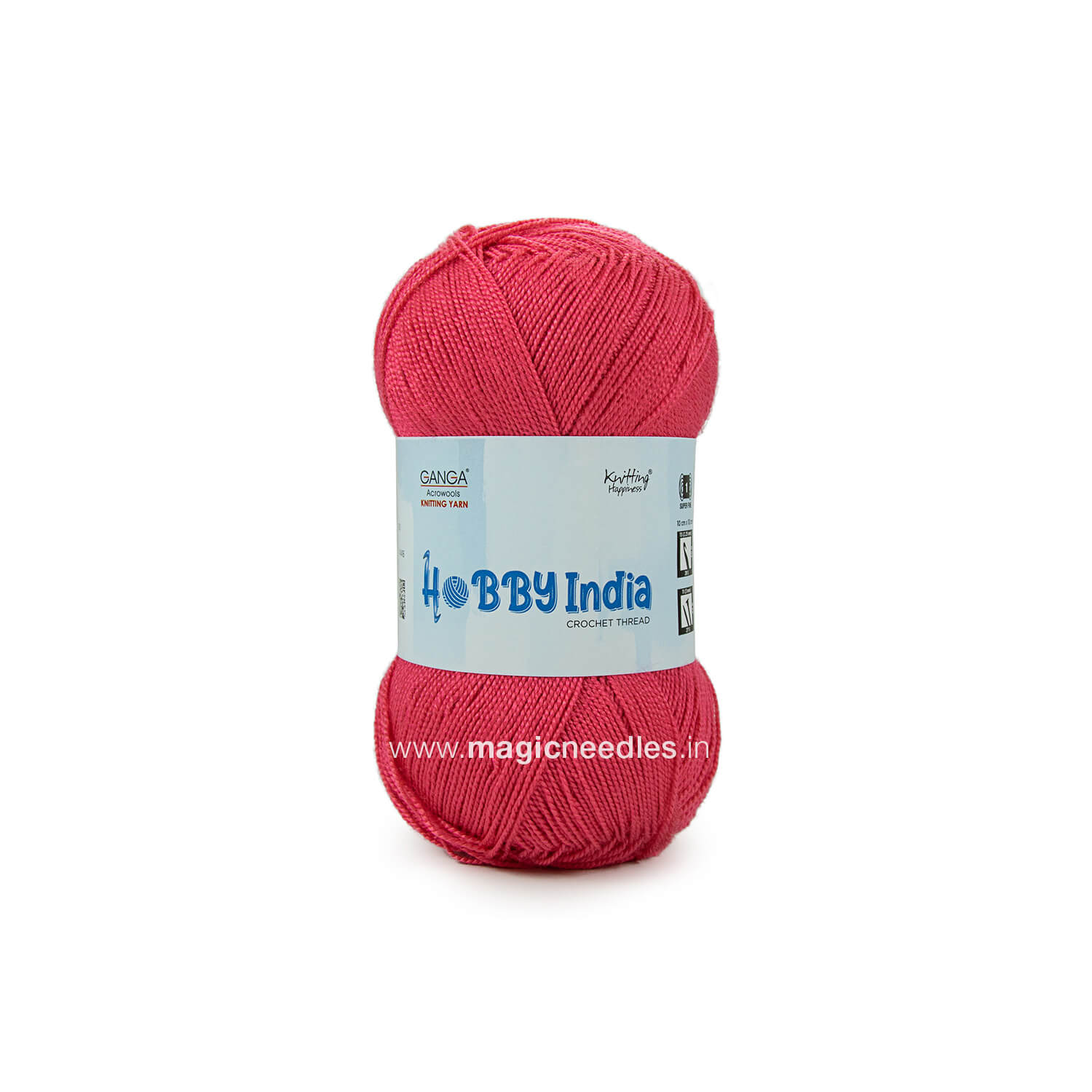 Ganga Hobby India Crochet Thread - Pink 20