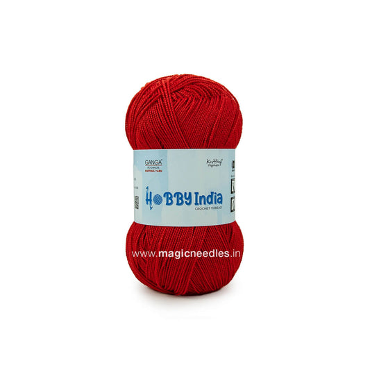 Ganga Hobby India Crochet Thread - Red 17
