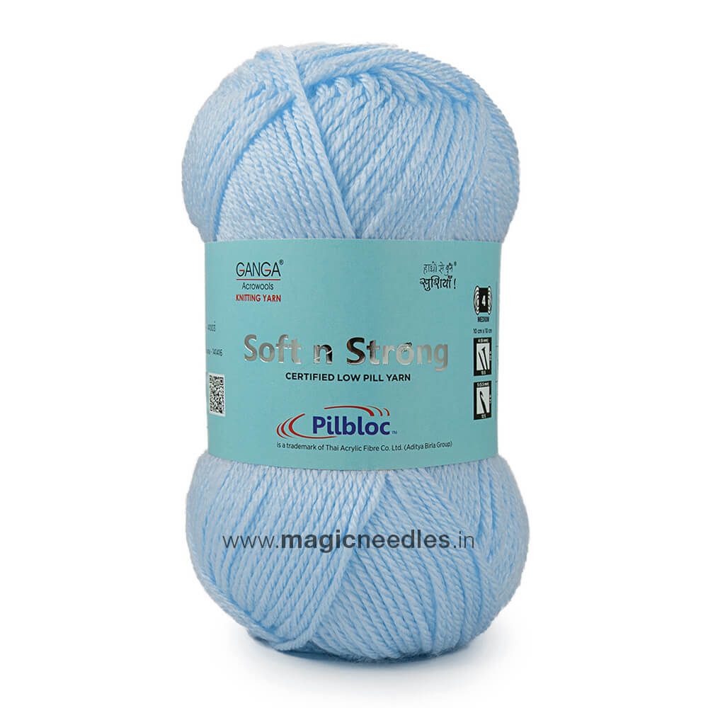 Ganga Soft N Strong Yarn - Blue SNS002