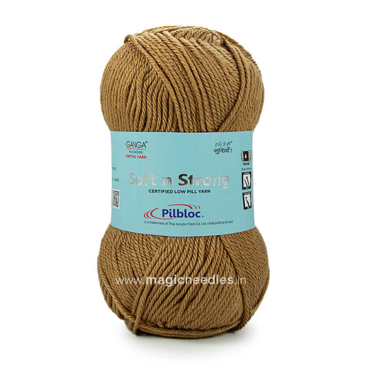 Ganga Soft N Strong Yarn - Brown SNS015