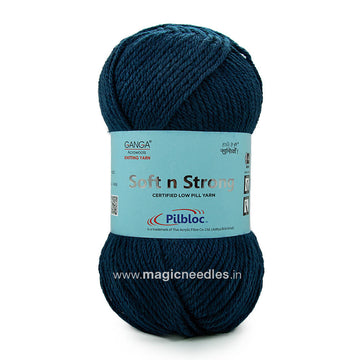 Ganga Soft N Strong Yarn - Blue SNS026 SNS003