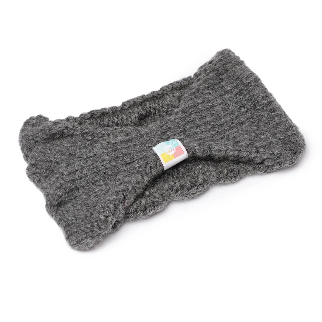 Double Cable Headband - Dark Grey 101