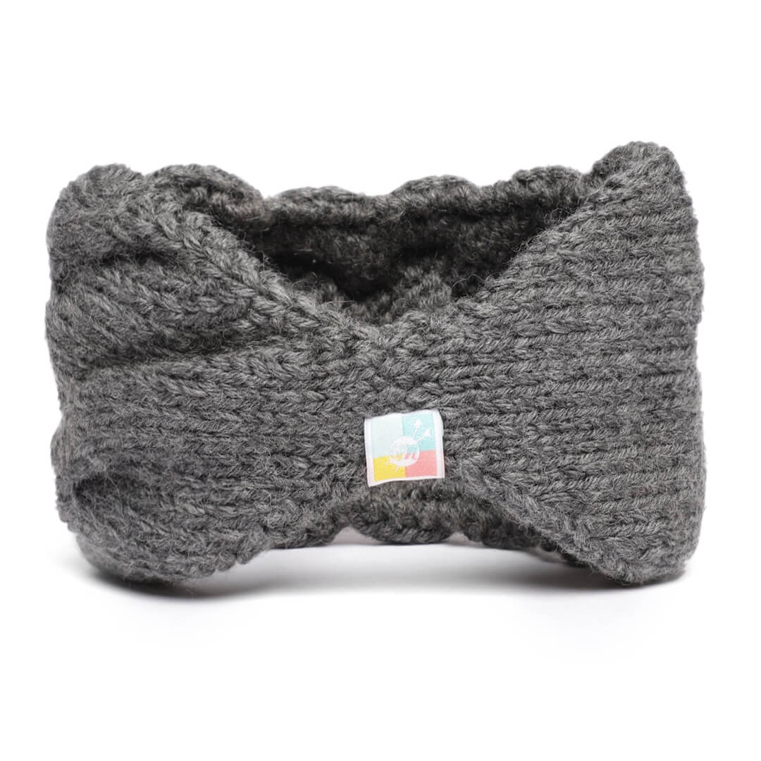 Double Cable Headband - Dark Grey 101