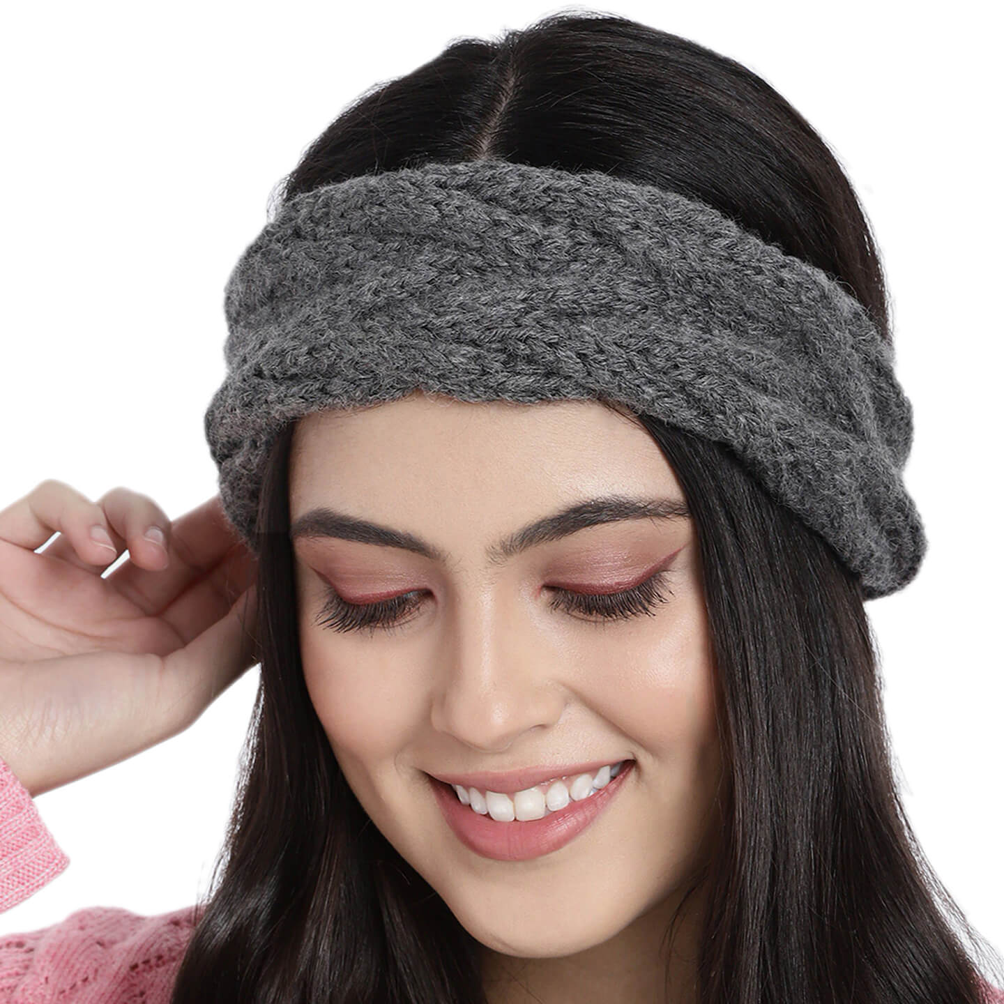 Double Cable Headband - Dark Grey 101