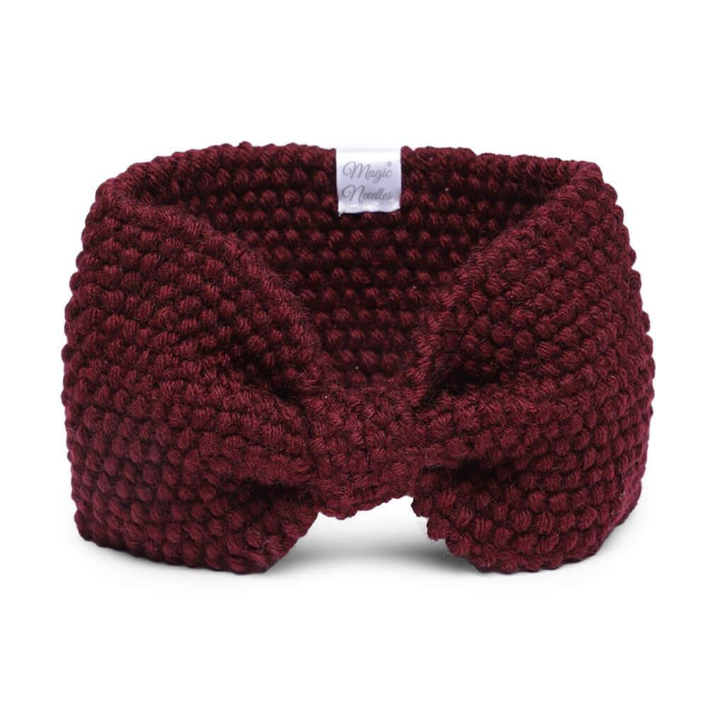 Bow Headband - Wine 1025