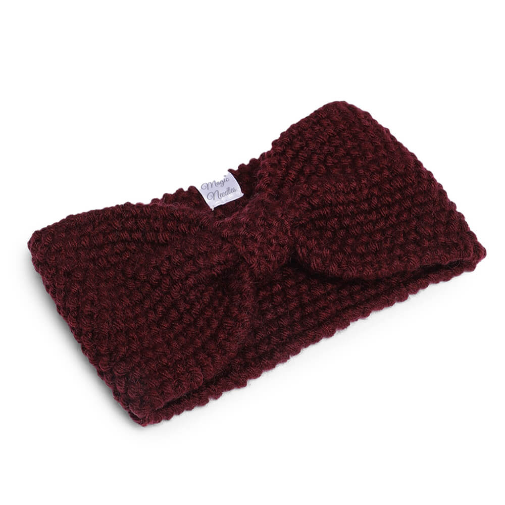 Bow Headband - Wine 1025