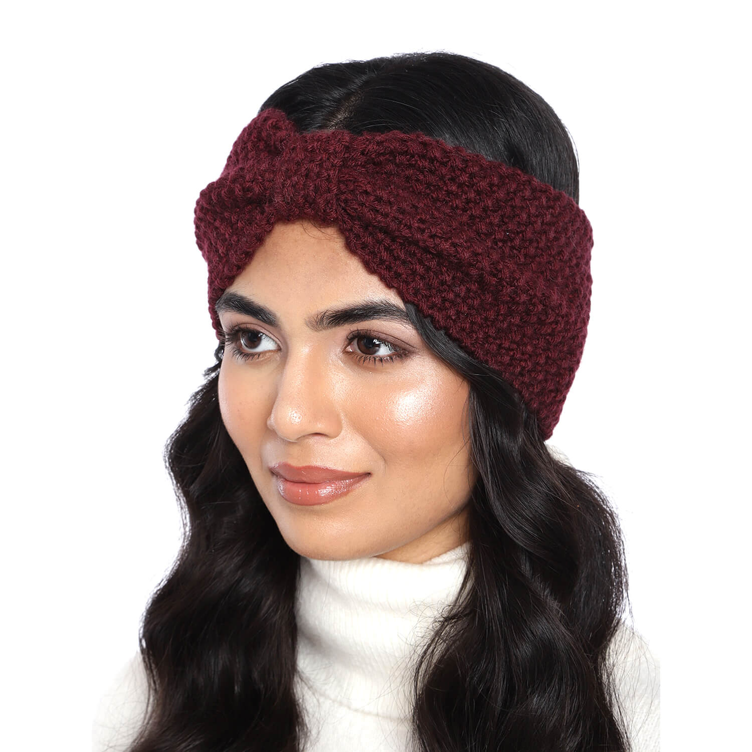 Bow Headband - Wine 1025