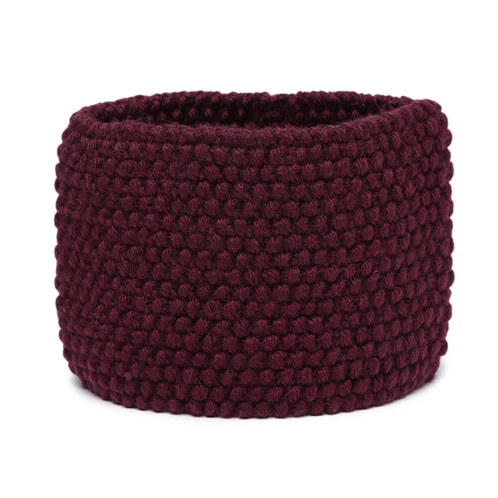 Knitted Headband - Wine 1026