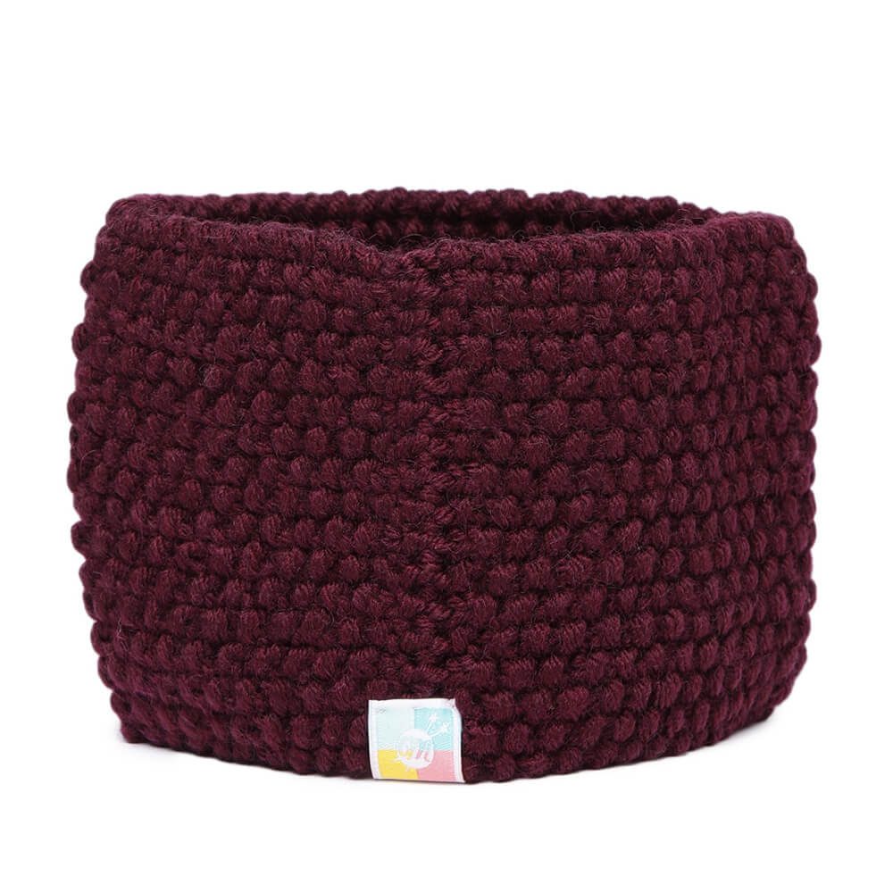 Knitted Headband - Wine 1026