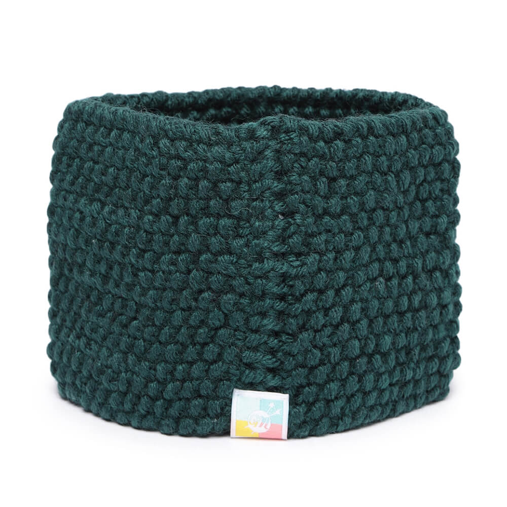 Knitted Headband - Dark Green 1027
