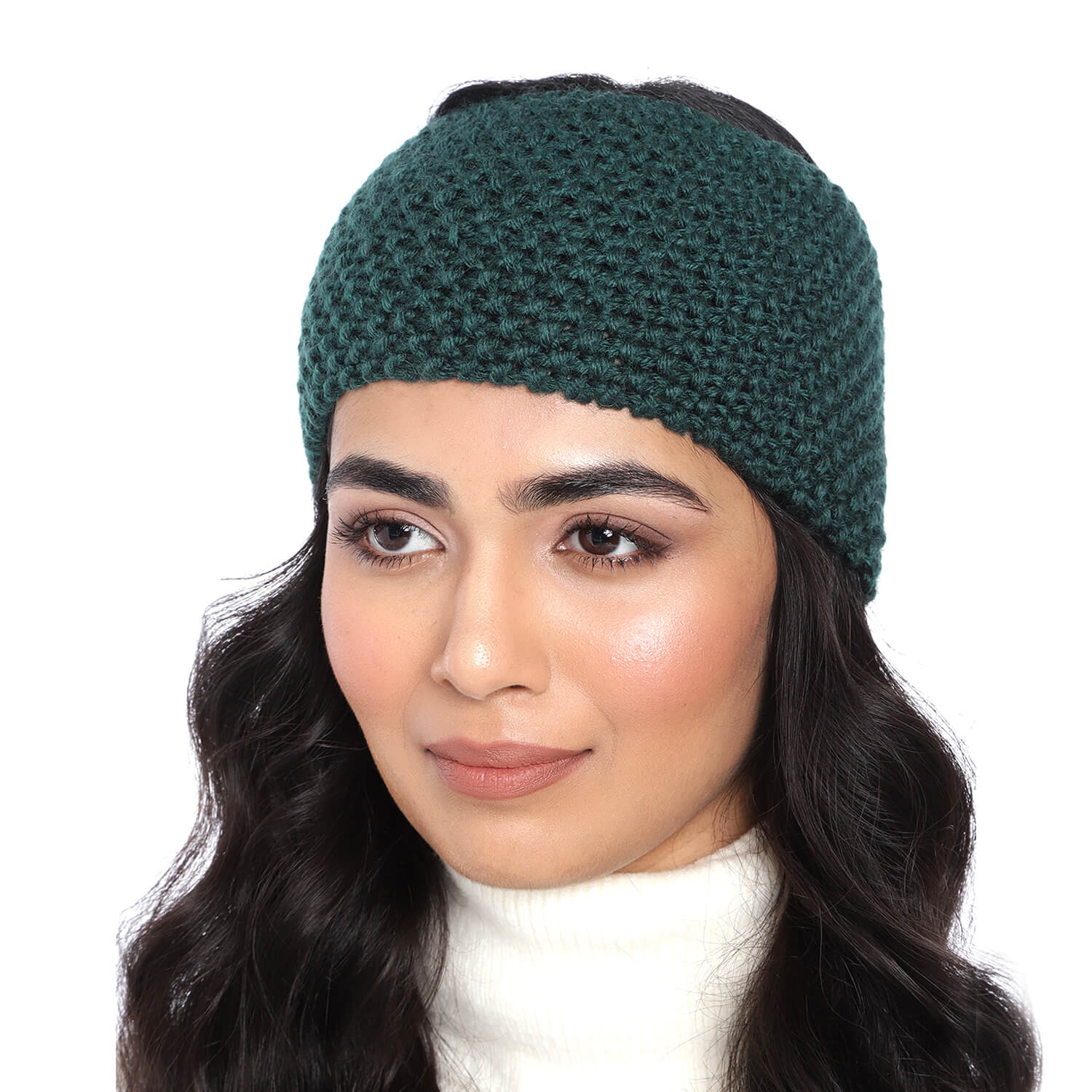Knitted Headband - Dark Green 1027