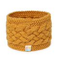 Cable Knit Criss Cross Headband - Mustard Yellow 2600