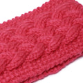 Cable Criss Cross Woven Headband - Coral Pink 2602
