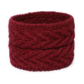 V Stitch Woven Headband - Maroon 2605