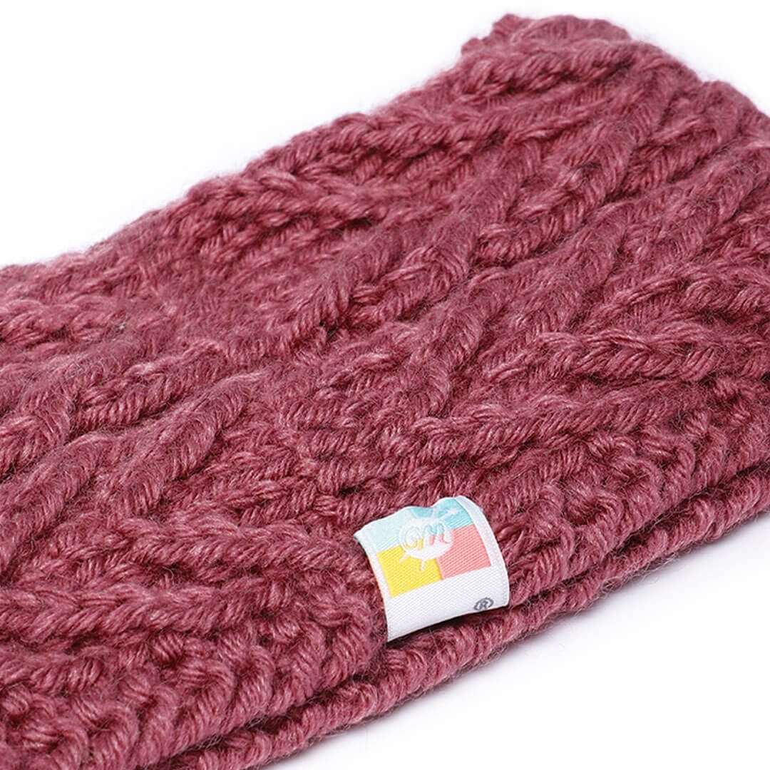 V Stitched Headband - Mauve 2606