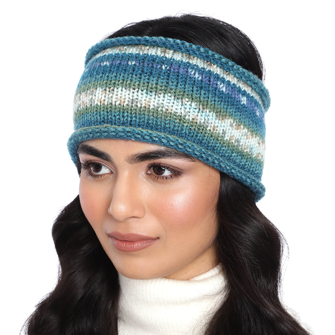 Striped Headband - Blue 2714