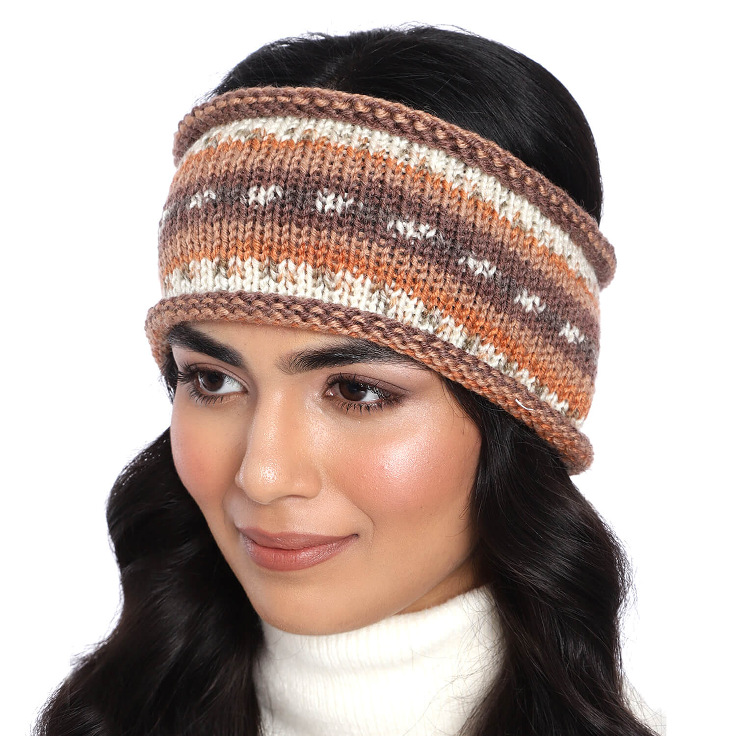Striped Headband - Brown 2717