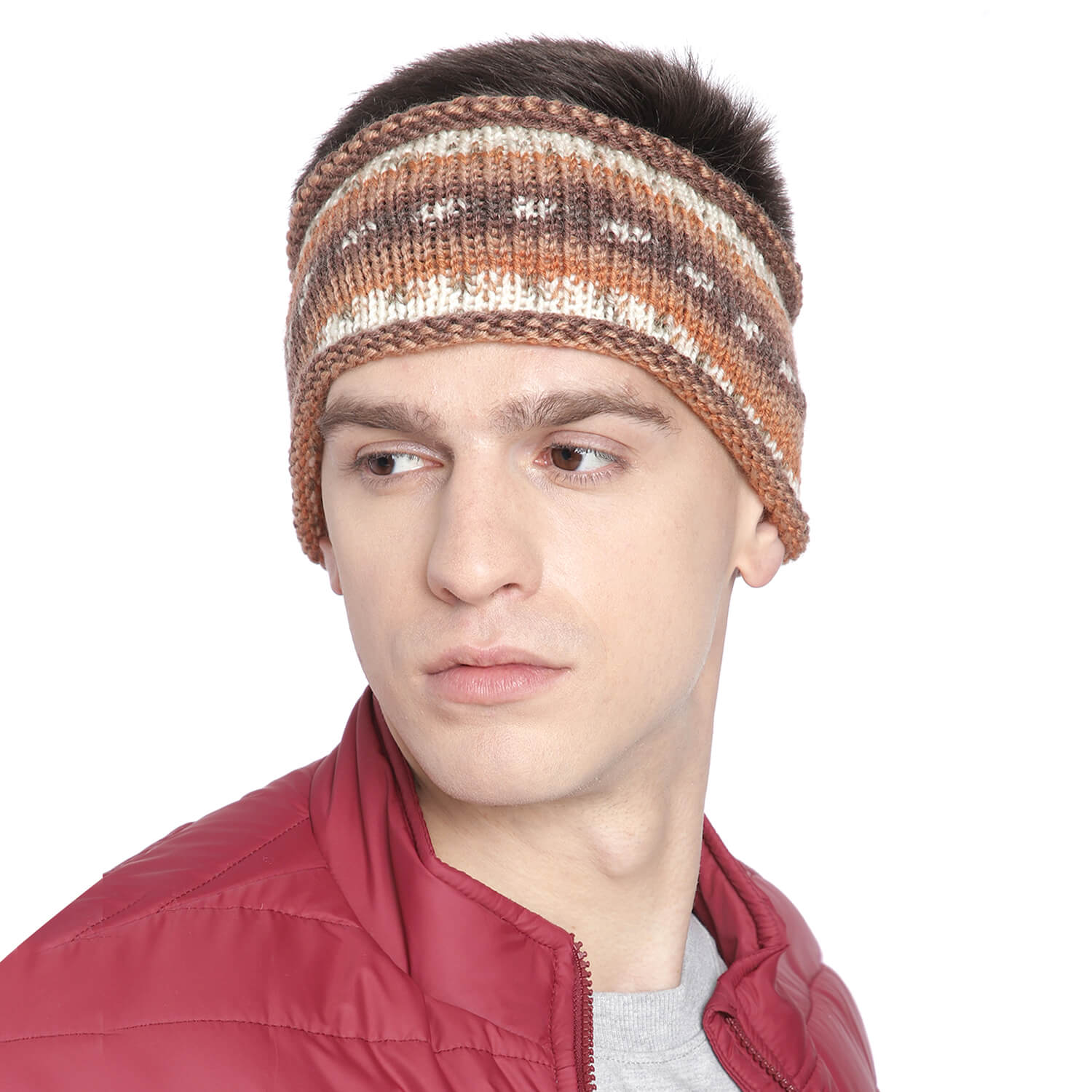 Striped Headband - Brown 2717