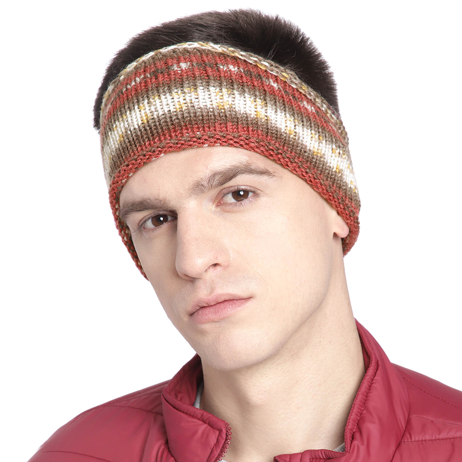 Striped Headband - Red 2749