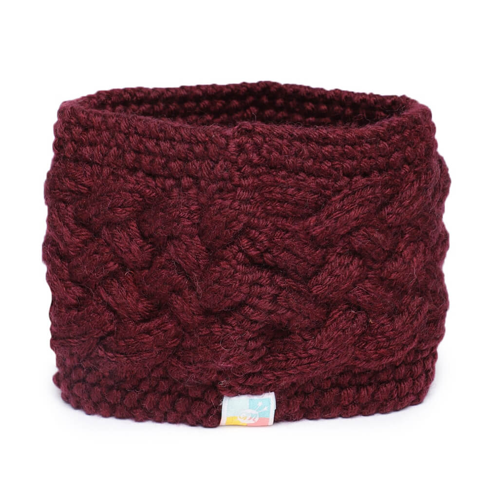 Criss Cross Headband - Wine 2751