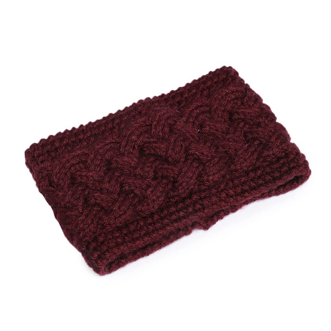 Criss Cross Headband - Wine 2751