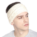 V Stitch Headband - Cream 2815