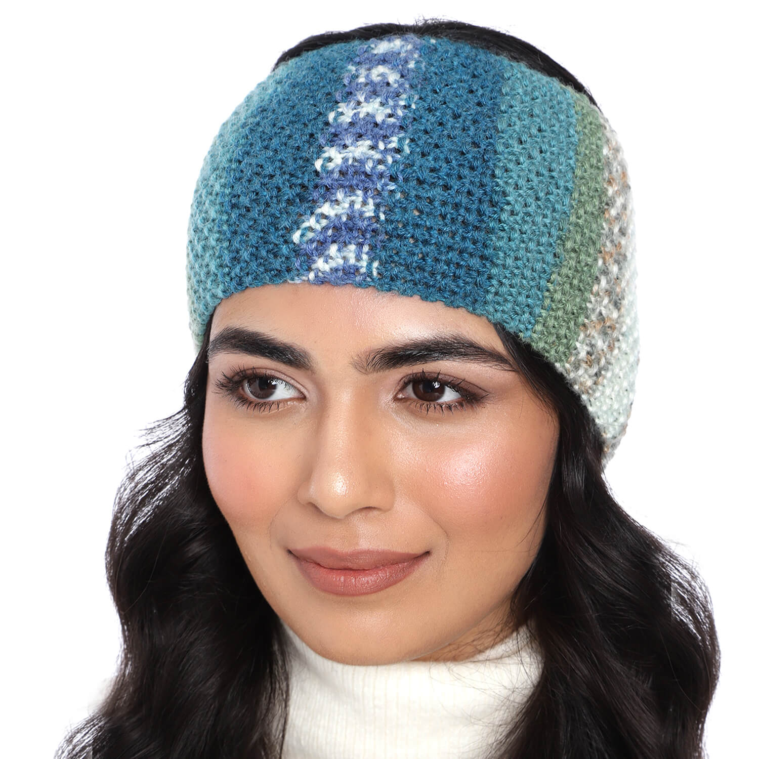 Icelandic Headband - Blue Green 2824