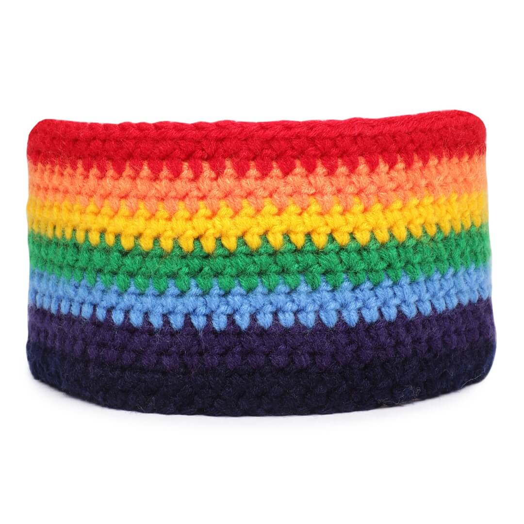 Rainbow Crochet Headband - Multi-Color 2933