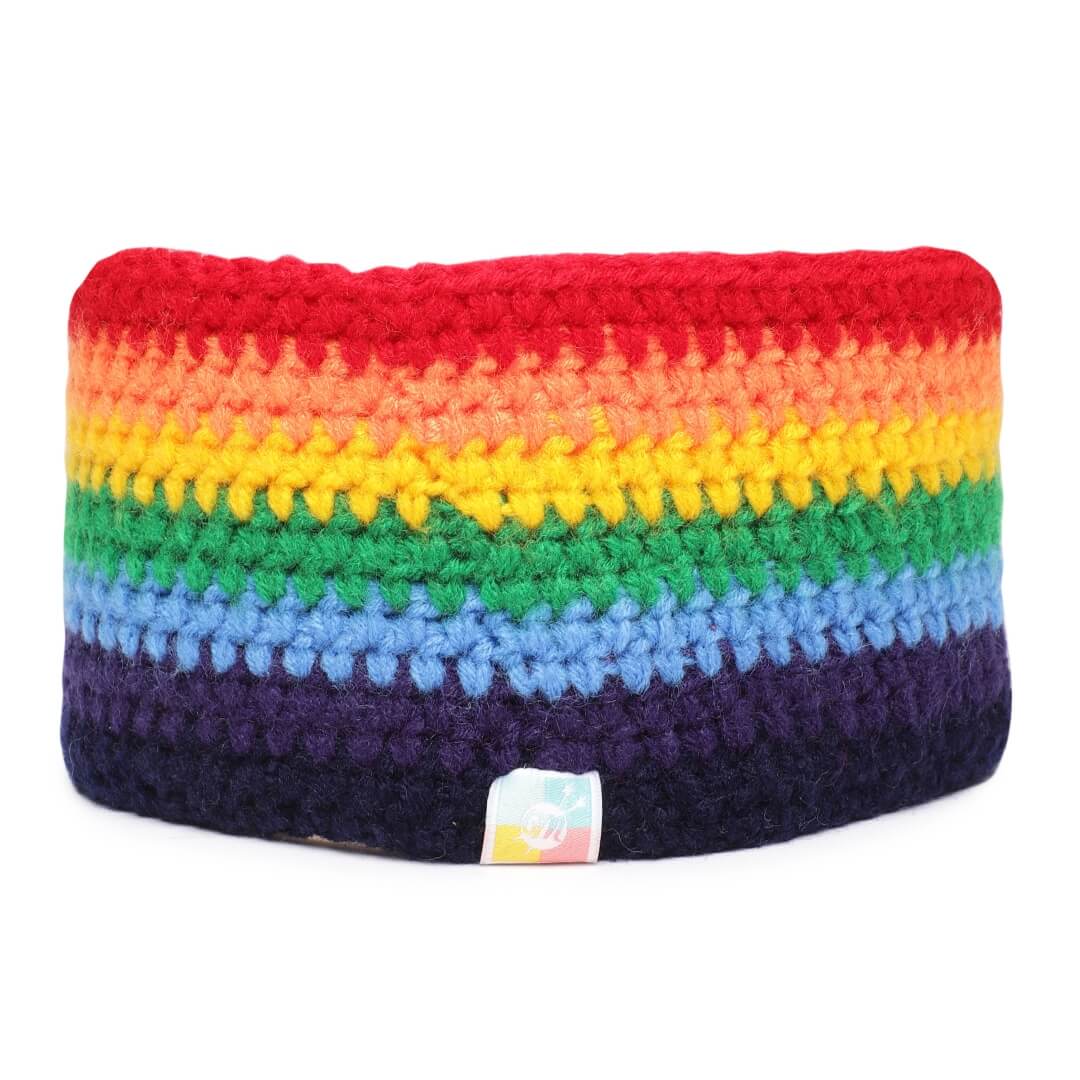 Rainbow Crochet Headband - Multi-Color 2933