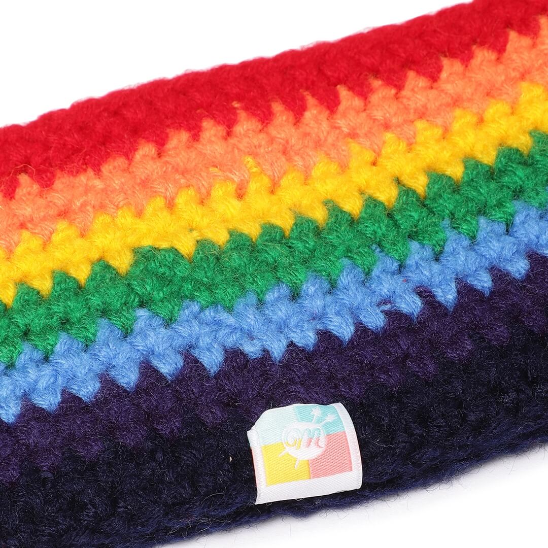 Rainbow Crochet Headband - Multi-Color 2933