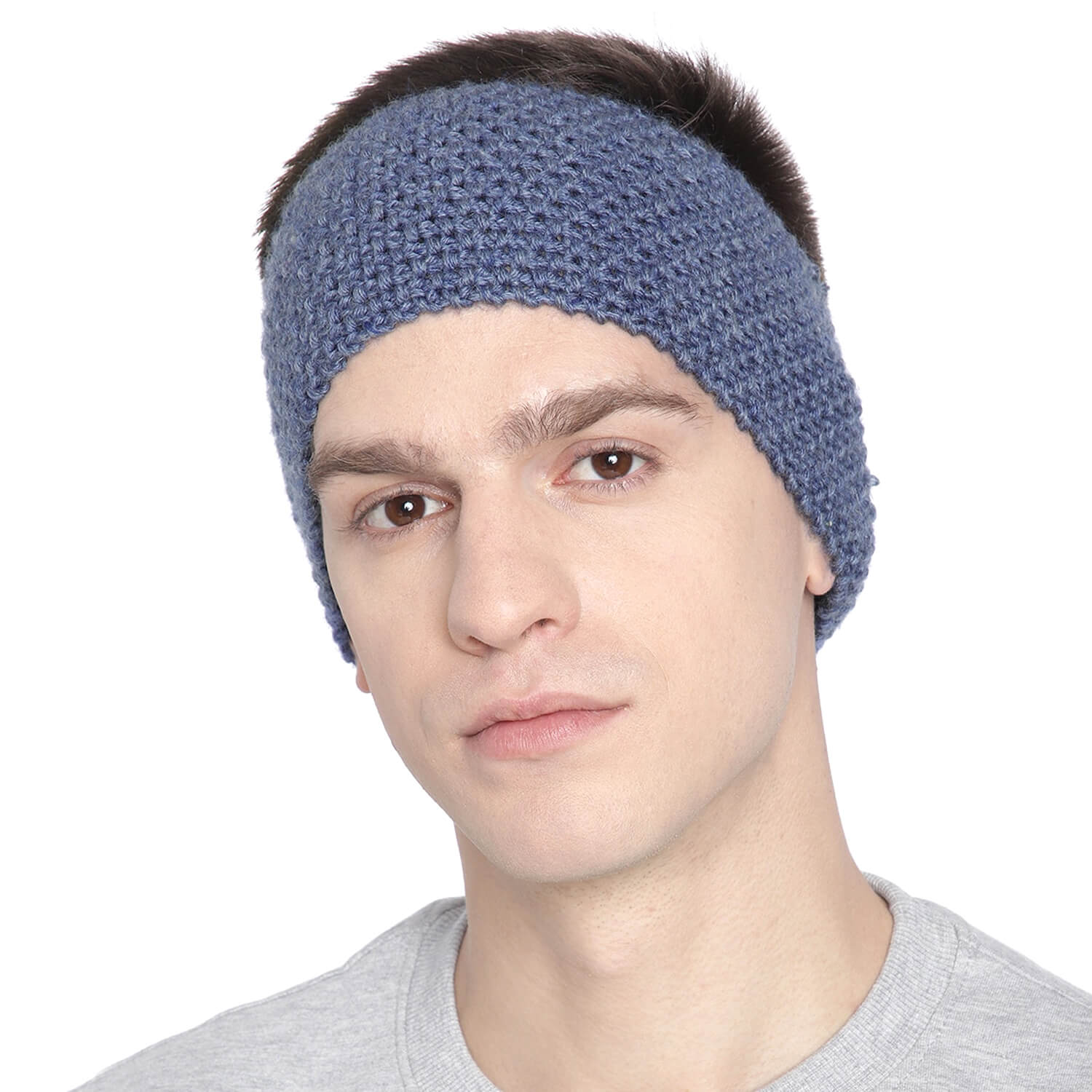 Knitted Headband - Denim Blue 300