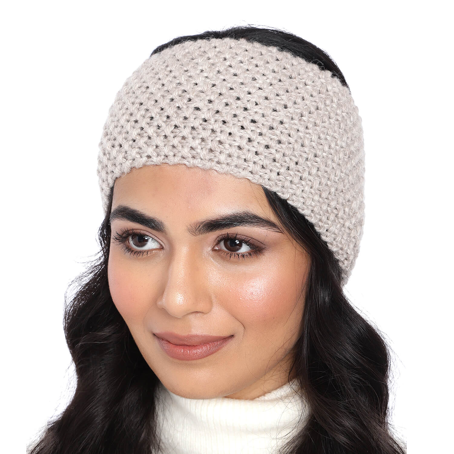 Knitted Headband - Beige 301