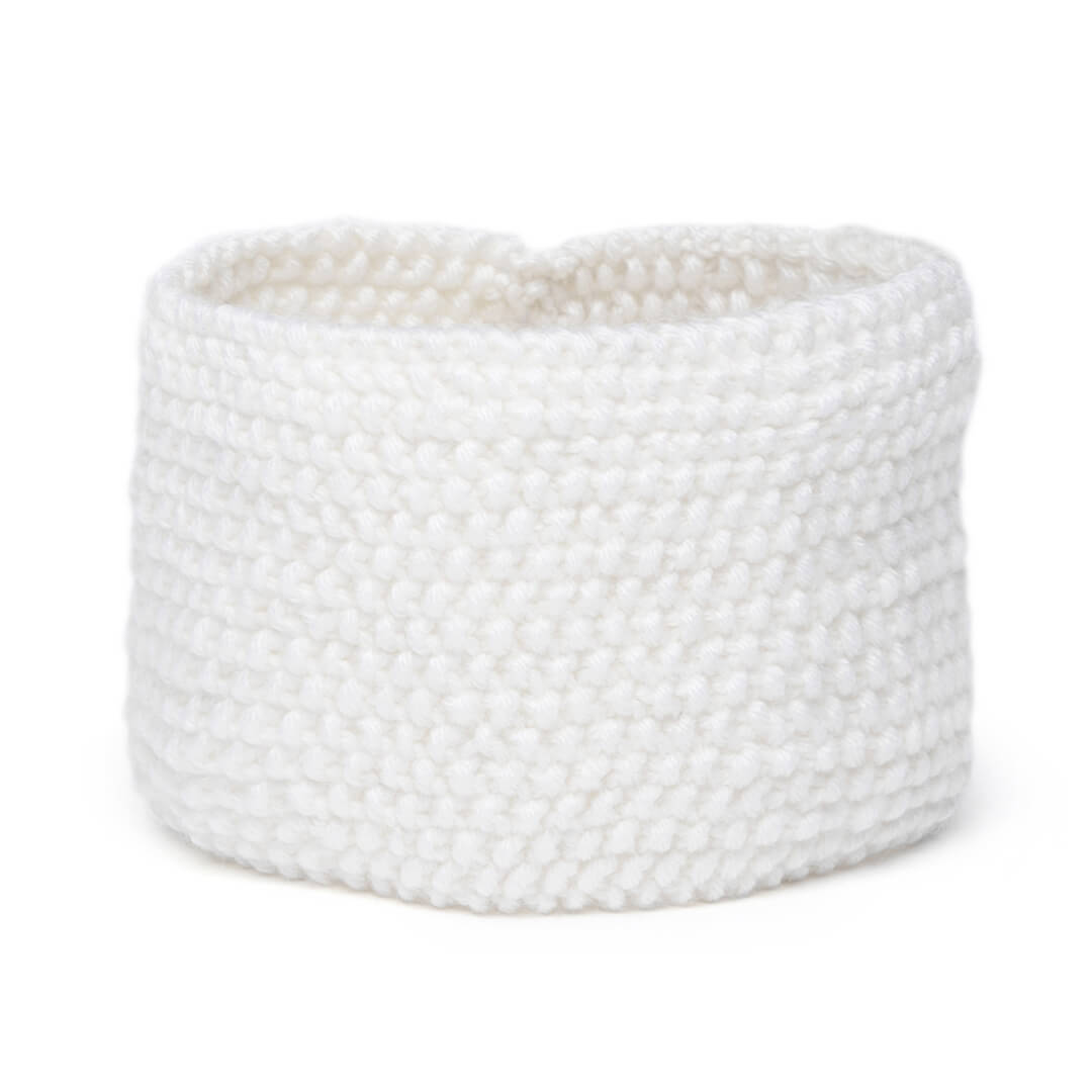 Knitted Headband - White 305