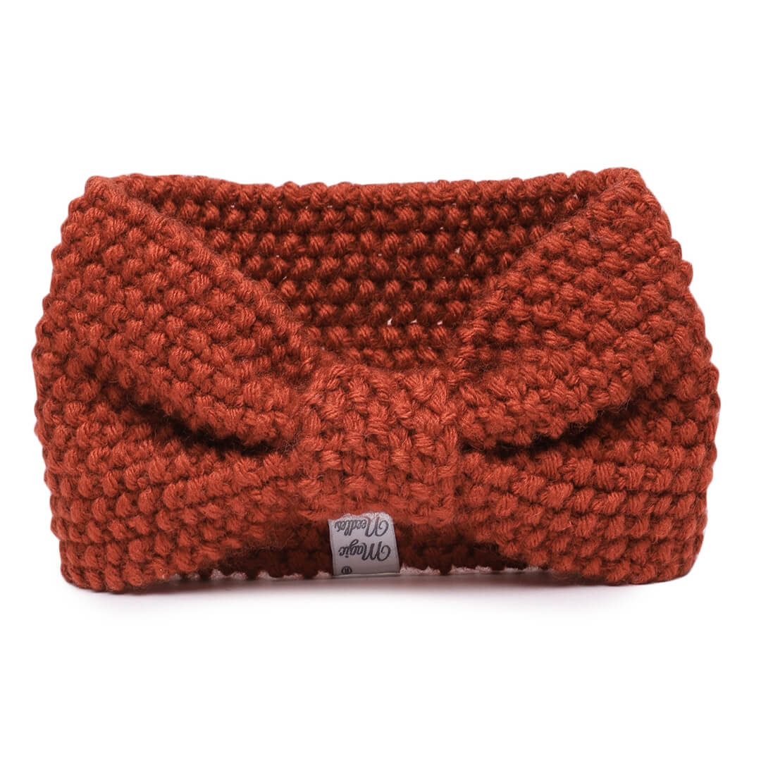 Bow Headband - Brick Red 43
