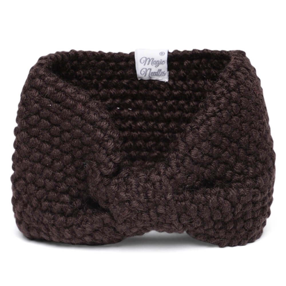 Bow Headband - Dark Brown 44