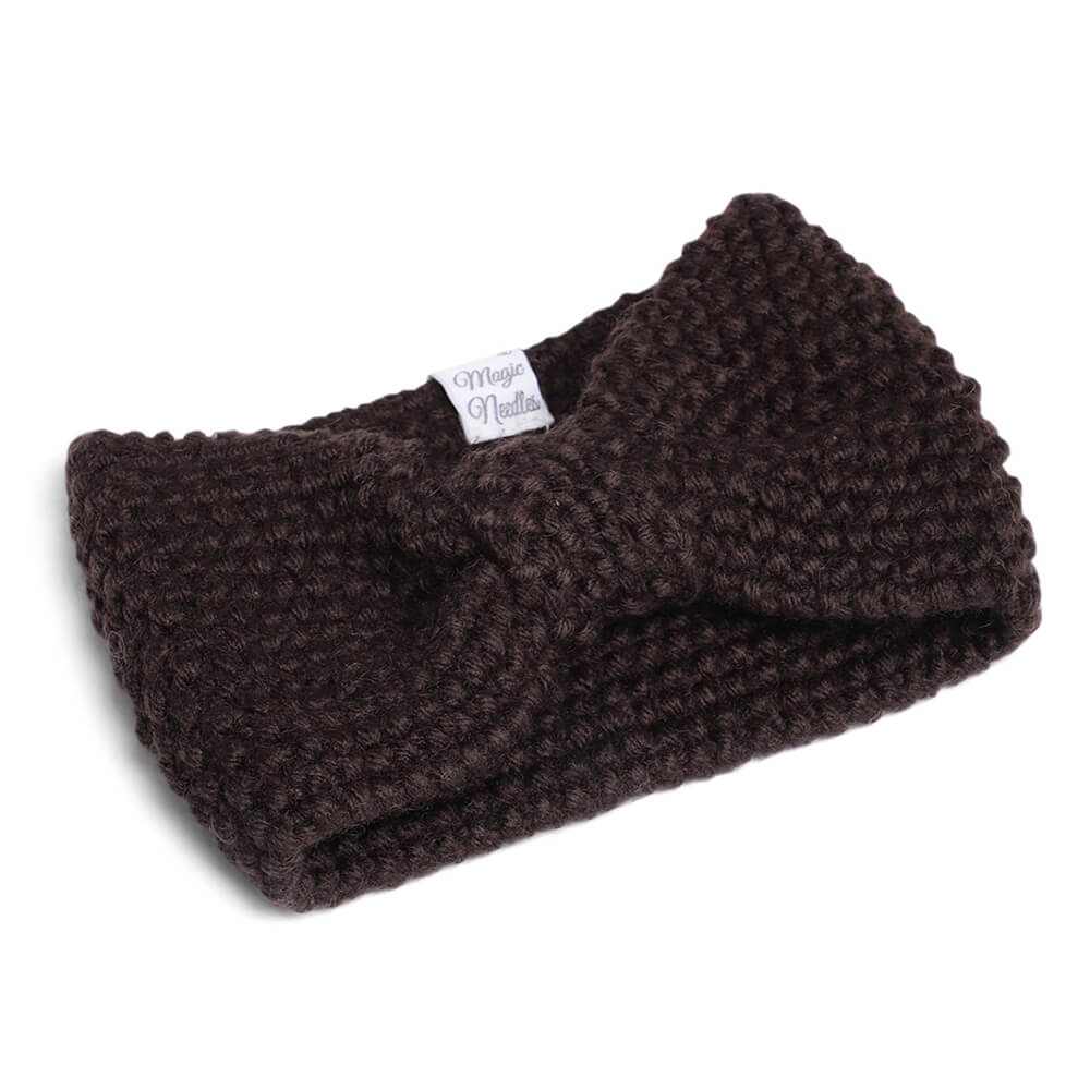 Bow Headband - Dark Brown 44