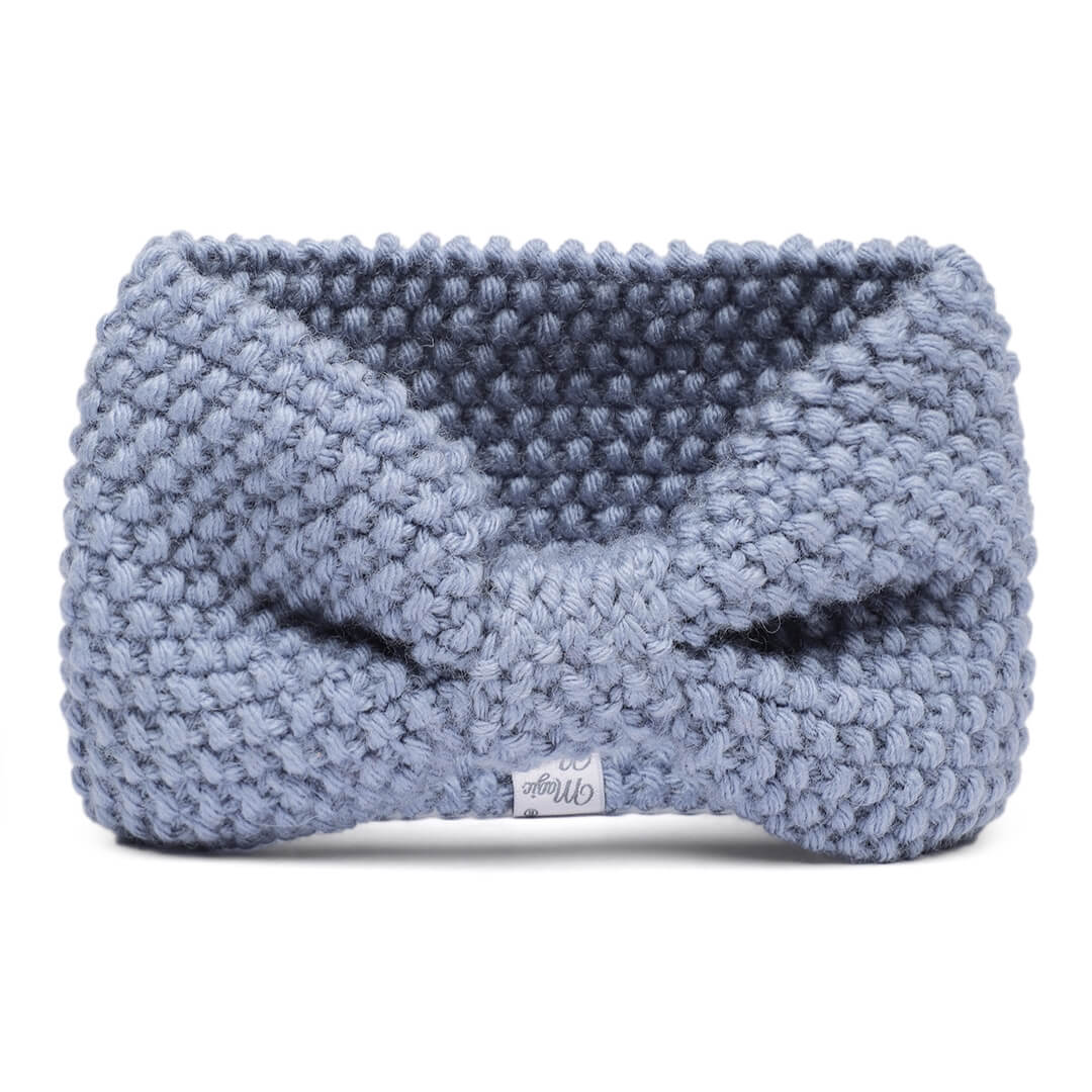 Bow Headband - Faded Denim 49