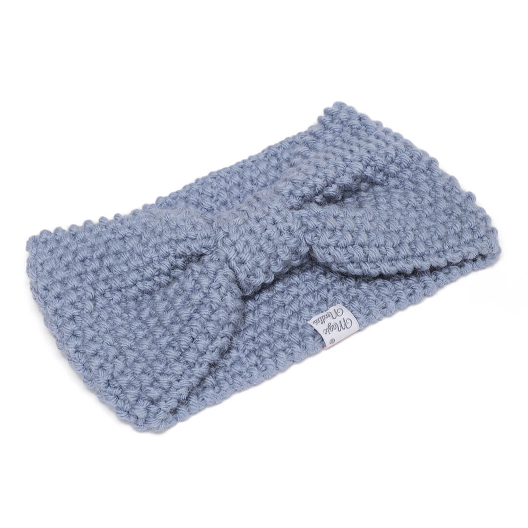 Bow Headband - Faded Denim 49