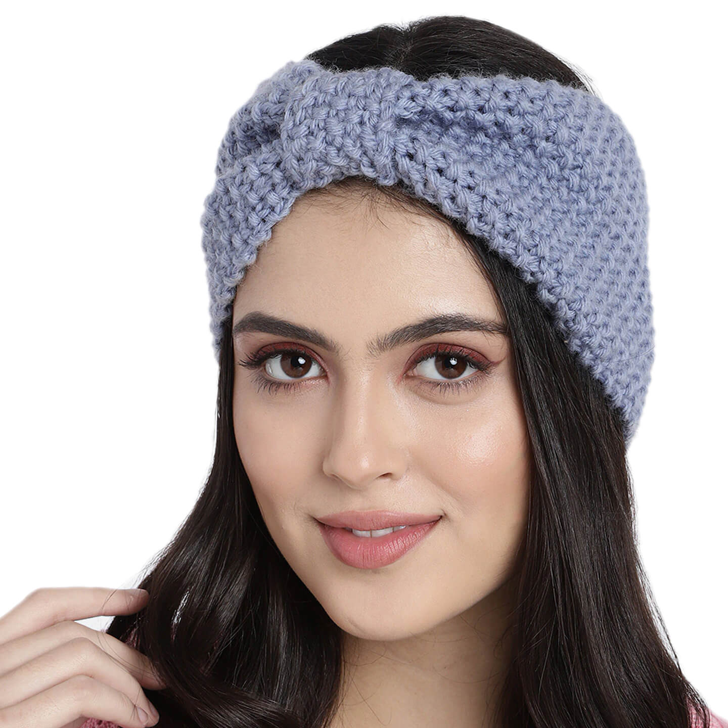 Bow Headband - Faded Denim 49