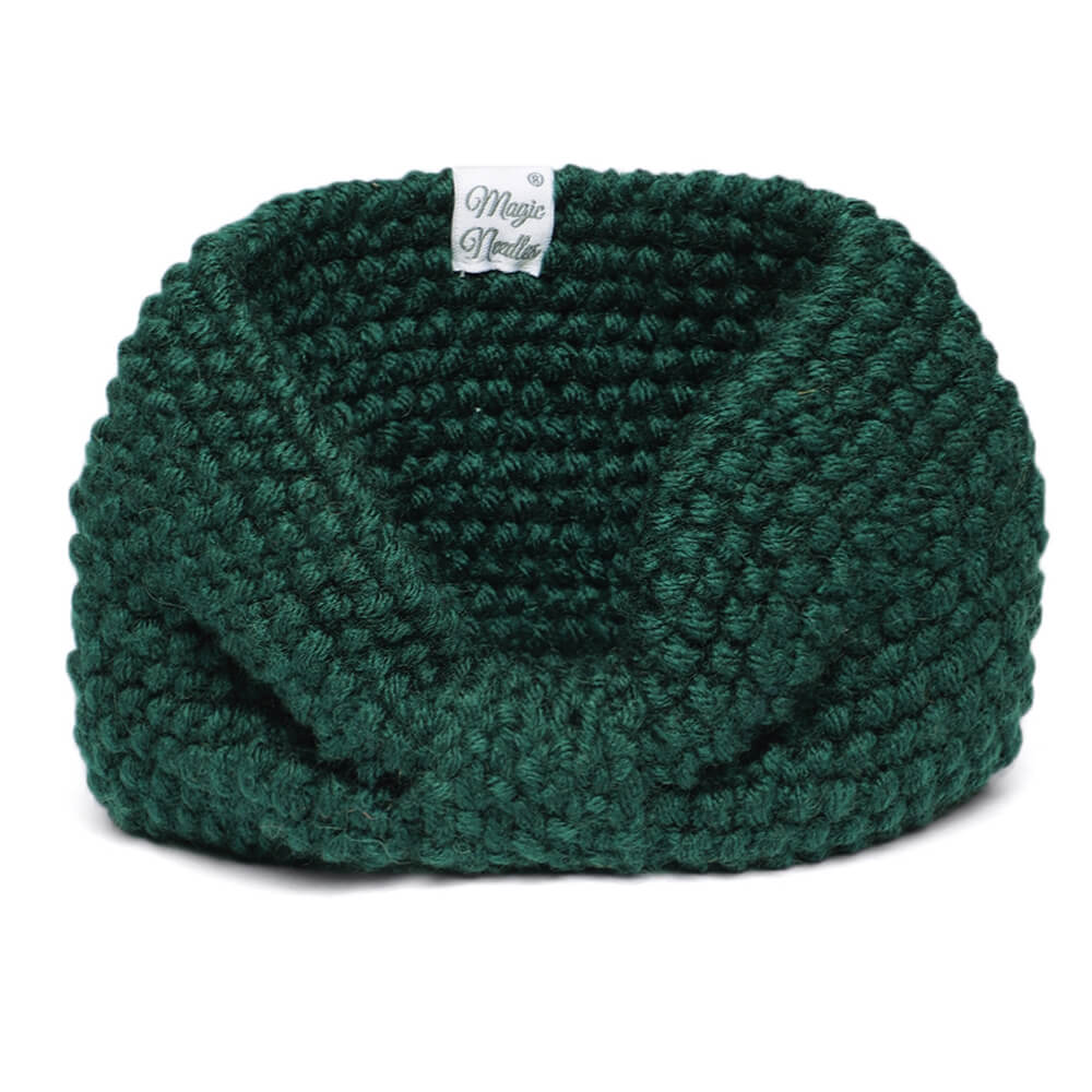 Bow Headband - Dark Green 50